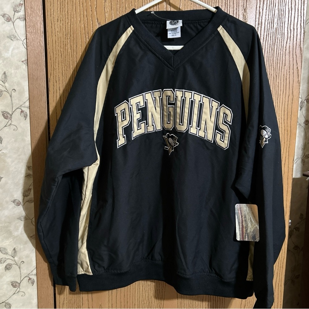 Pullover Jacket Pittsburgh Penguins NHL Size XL Black/Gold New